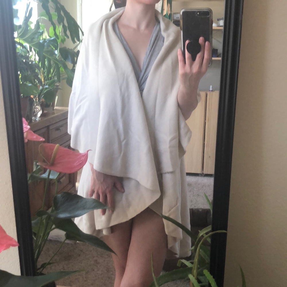 Cream Multi use shawl